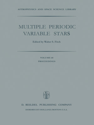 cover image of Multiple Periodic Variable Stars